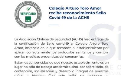 Reconocimiento ACHS – Arturo Toro Amor